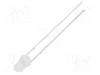Dioda LED, 3mm, alb cald, 750...1120mcd, 10...15mA, 12V, OPTOSUPPLY - OSM5DK3132A-12V