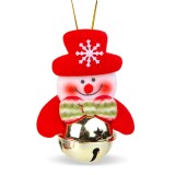 Ornament pentru brad - Om de zapada cu clopot - 11 x 10 cm Best CarHome