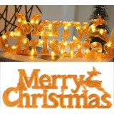 Instalatie led de craciun, 3d, lumina calda, merry christmas, galben, Oem