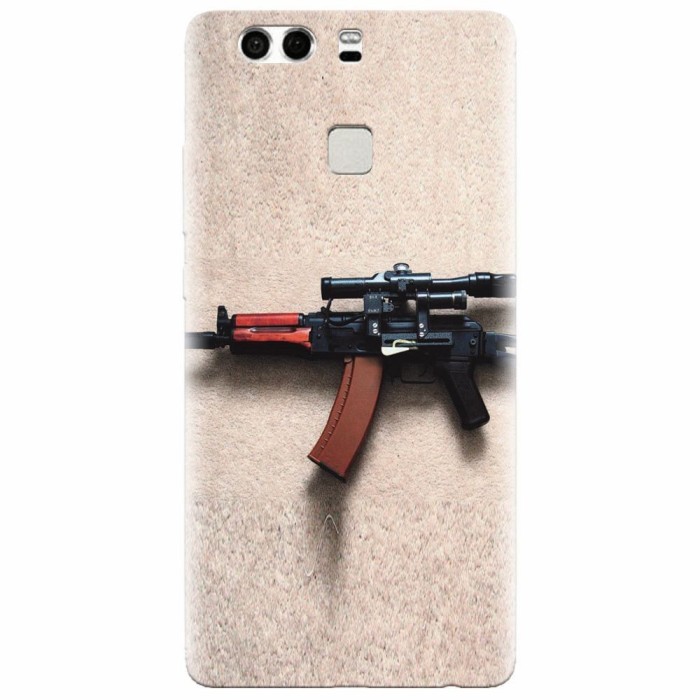 Husa silicon pentru Huawei P9 Plus, AK Kalashnikov Gun Of Military