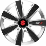 Cumpara ieftin Set 4 Capace Roti GTX Carbon Gri-Negru R14, Pentru Suzuki, Autohelix MSA
