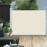 Cumpara ieftin Copertină laterală retractabilă de terasă, crem, 100 x 500 cm