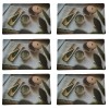 Set suport farfurie pentru servirea mesei, model Pufo Time to relax, 6 bucati