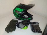 Cumpara ieftin Set casca moto-atv-trotineta-enduro+Ochelari+Manusi+Cagula ,marimi disponibile S,M si L