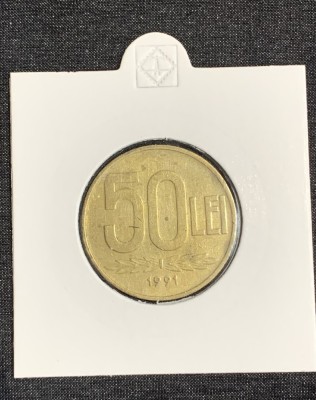 Moneda 50 lei 1991 foto