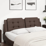 VidaXL Pernă pentru tăblie pat, maro, 160 cm, piele artificială