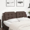 Perna pentru tablie pat, maro, 160 cm, piele artificiala GartenMobel Dekor