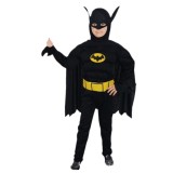 Cumpara ieftin Costum clasic Batman cu muschi pentru baieti, negru 110-128 cm 5-7ani