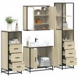 Gossi set de mobilier de baie din 4 piese din lemn de stejar sonoma