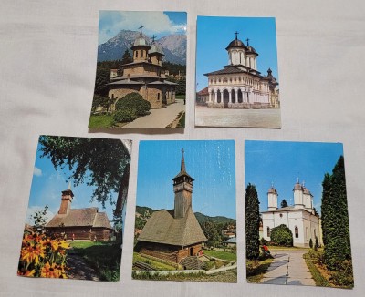 Biserica - Manastire Lot x 5 bucati Carte Postala, Nasterea Maicii Domnului, etc foto