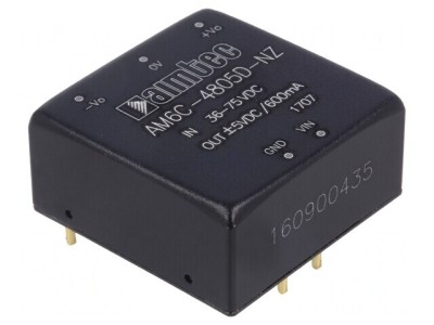 Convertor DC/DC 6W 36-75V la 5V/-5V 1x1 foto