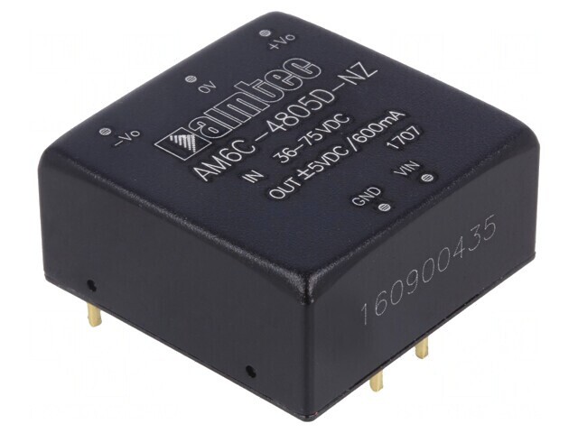 Convertor DC/DC 6W 36-75V la 5V/-5V 1x1
