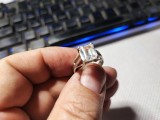 Inel vintage argint cu cristal