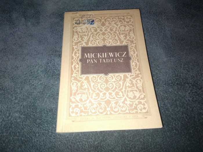 MICKIEWICZ - PAN TADEUSZ