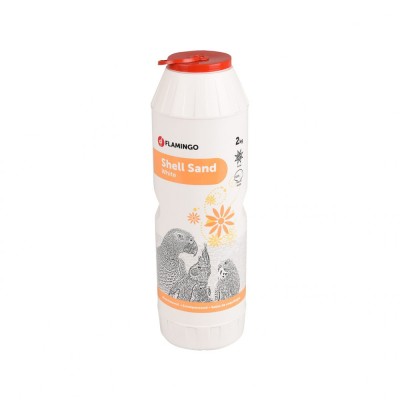 NISIP PENTRU PASARI EXOTICE FLAMINGO SHELL SAND ALB 2 KG foto