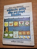 carte de moda - obiecte utile din resturi textile - din anul 1986