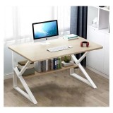 Masa de gaming, birou cu raft alb-bej, 100x60 cm, JollyMag, STL08JBR