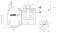 FEBI BILSTEIN 170107 Burduf, suspensie pneumatica