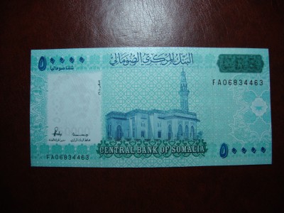 SOMALIA 50000 SHILIN 2023 UNC foto