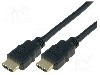 Cablu HDMI - HDMI, din ambele par&amp;#355;i, HDMI mufa, 5m, negru, ASSMANN - AK-330107-050-S