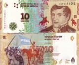 ARGENTINA 10 pesos ND 2016 UNC!!!