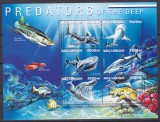 Cumpara ieftin DB1 Fauna Marina Mozambic Pradatorii din Adancuri Rechini MS MNH