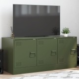 Cumpara ieftin Comodă TV, verde măsliniu, 99x39x44 cm, oțel