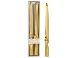 Cumpara ieftin Set 2 lumanari aurii &Oslash; 2,2 cm x 30 H