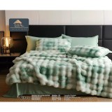 Cumpara ieftin Lenjerie Cocolino Cu Blanita de Iepure Pentru Pat Dublu, 6 piese - JO952