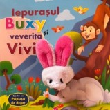 Iepurasul buxy si veverita vivi - cu papusa de deget