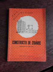 CONSTRUCTII DE ZIDARIE - M.V. CELBAEV foto