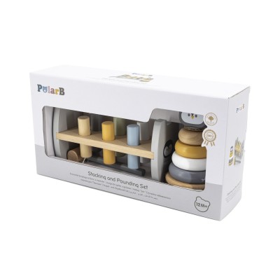 Set stivuitor si mini banc cu ciocan, Pinguin, PolarB Viga foto