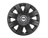 Cumpara ieftin Set 4 capace roti Cosmos Negru R15, pentru gama auto Fiat, Autohelix MSA