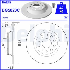 DELPHI BG5020C Disc frana