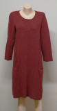 Rochie bumbac Gudrun Sjoden, M, Burgundy