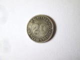 Rară! Mauritius 20 Cents 1886 regina Victoria argint cu patina frumoasa la cel mai mic pret