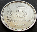 Cumpara ieftin Moneda 5 CENTAVOS - ARGENTINA, anul 1973 * cod 2257, America Centrala si de Sud, Aluminiu