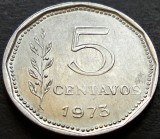 Cumpara ieftin Moneda 5 CENTAVOS - ARGENTINA, anul 1973 * cod 2257, America Centrala si de Sud, Aluminiu