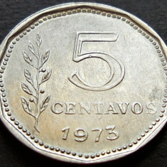 Moneda 5 CENTAVOS - ARGENTINA, anul 1973 * cod 2257