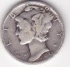SUA USA 1 DIME 10 Centi 1942, America de Nord, Argint