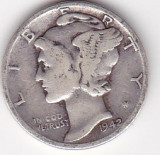 SUA USA 1 DIME 10 Centi 1942