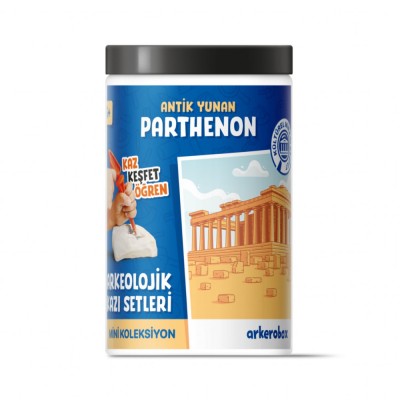 Arkerobox - Mini set arheologic educational si puzzle 3D, Grecia antica, Parthenon foto