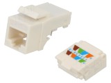 Modul RJ45 Alb Goobay 95742 Compatibil IEEE 802.3af/at/at+ PoE