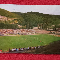 Carte postala -stadionul de fotbal din RESITA (1984)