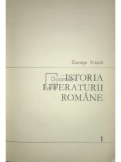 George Ivascu - Istoria literaturii romane, vol. 1 (Editia: 1969) foto