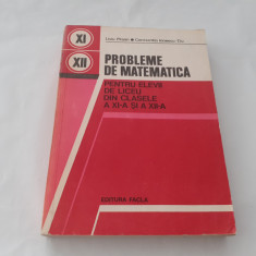 PROBLEME DE MATEMATICA PENTRU ELEVII DE LICEU CLS A XI-A , XII-A LIVIU PIRSAN