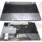 Tastatura Samsung Neagra BA75 03246C cu Palmrest gri, BA75 03318A cu Palmrest gri, NP300V5A cu Palmrest gri,