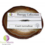 Bratara therapy cuart turmalinat discuri mici si argint 925