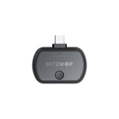 Transmitator audio BlitzWolf BW-BL1, Bluetooth 5.0, EDR, USB-C, aptX, Negru foto