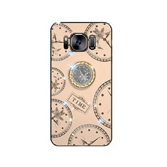 Husa cu pietricele + inel rotativ ' Clock ' Samsung Galaxy S8 , Roz